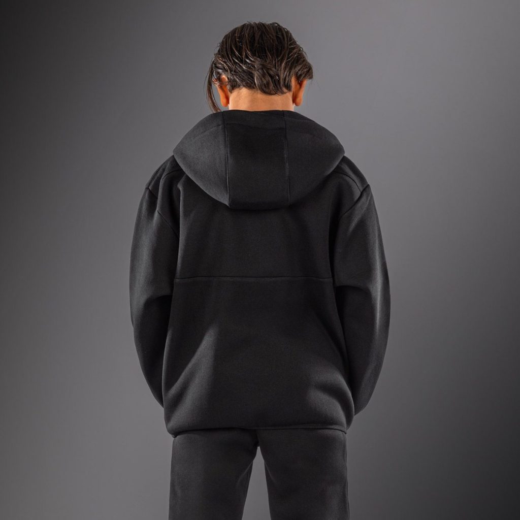 Детски Спортен Екип Venum Attack Fleece & Weave Black – горнище – отзад