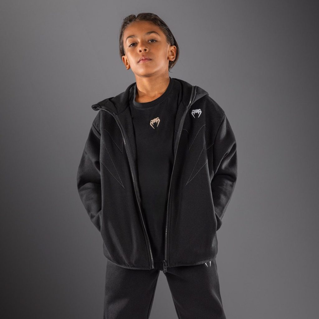 Детски Спортен Екип Venum Attack Fleece & Weave Black – горнище – детайл джоб