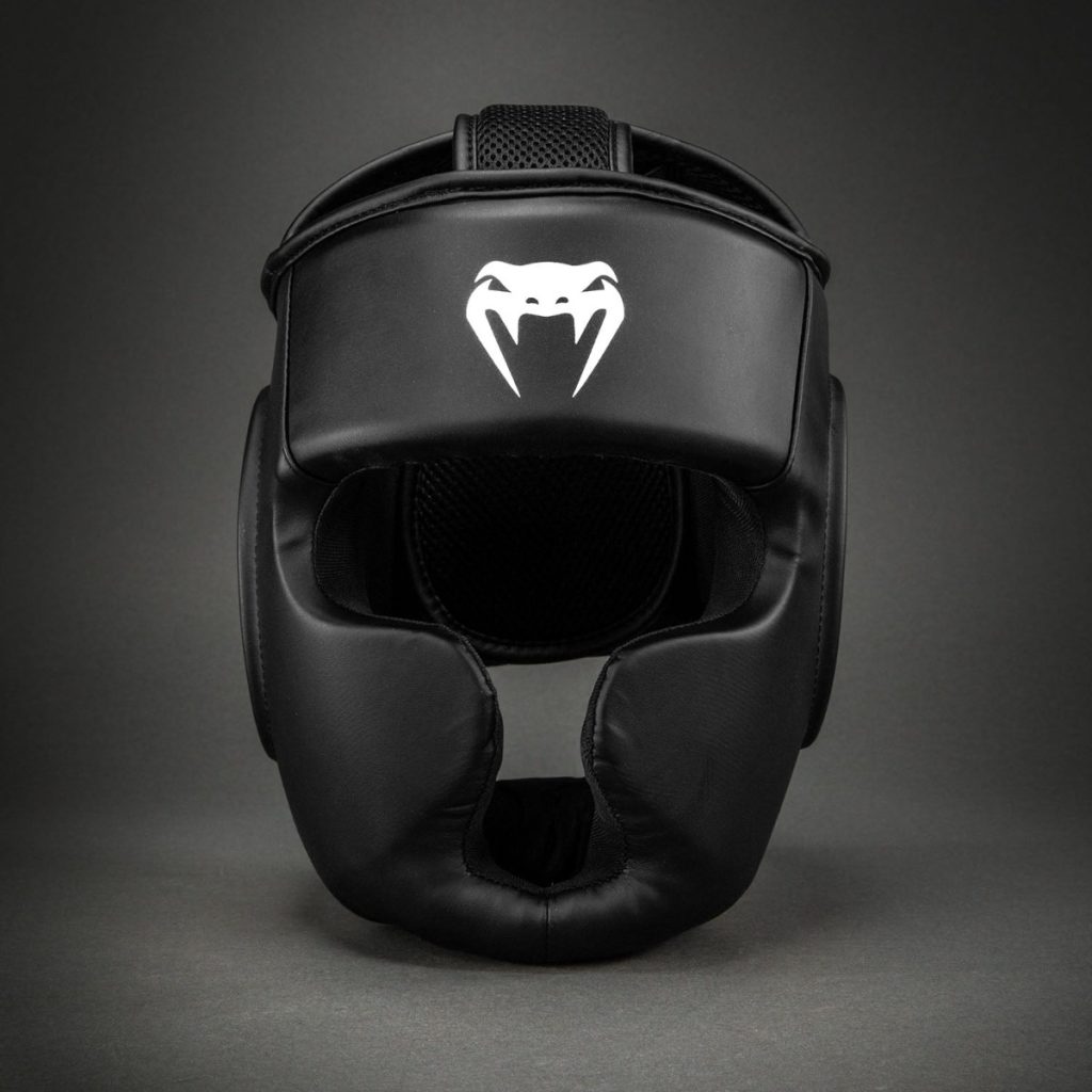 Каска за Бокс Venum Contender 1.5 Black/White – отпред