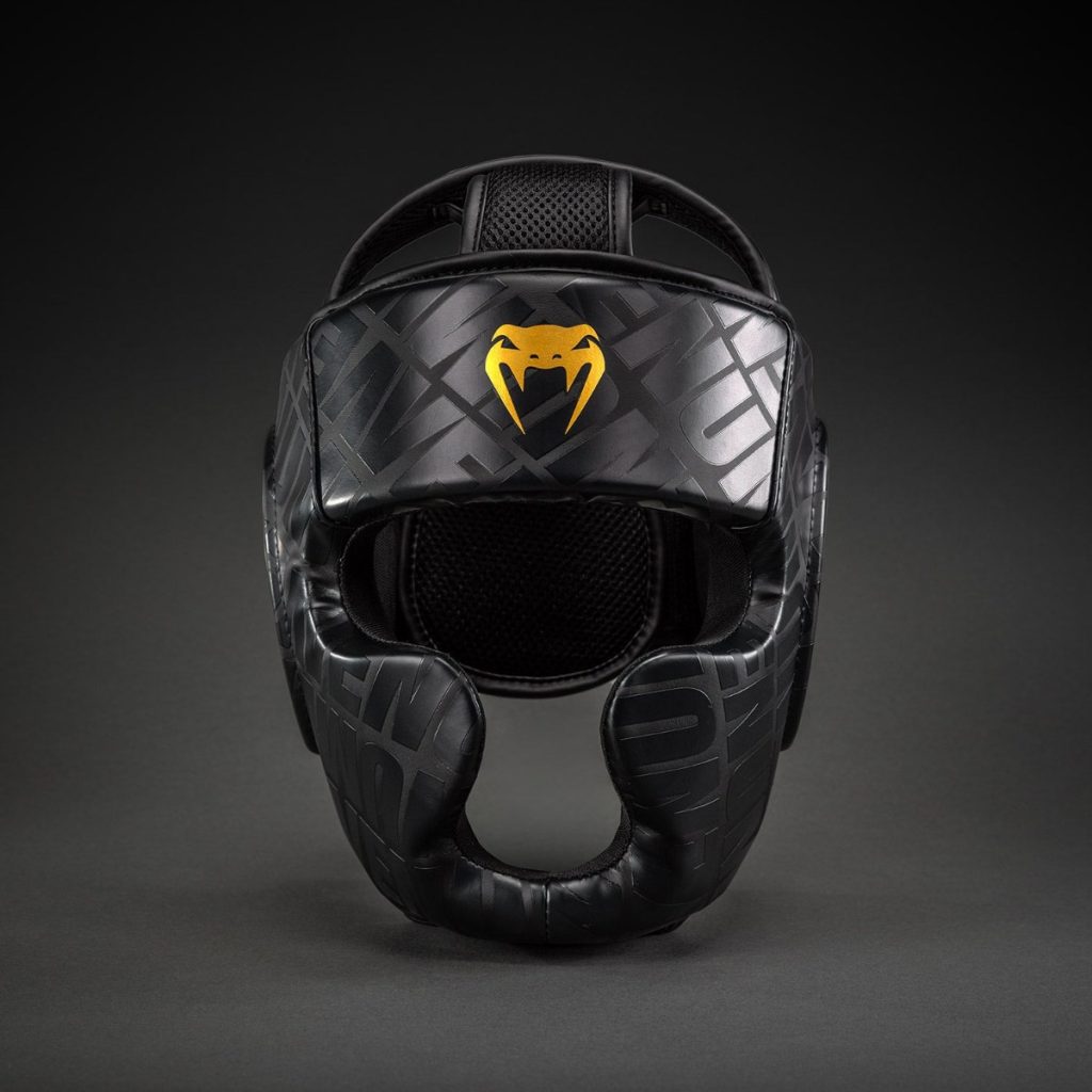 Каска за Бокс Venum Contender 1.5 Black/Gold – отпред