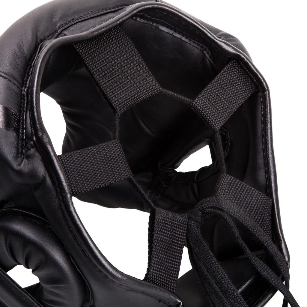 Каска за бокс Venum Elite Iron Headgear Black/Black – отвътре