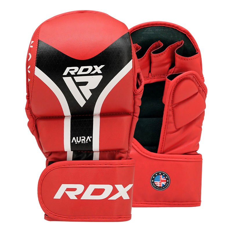 ММА ръкавици RDX Shooter Aura Plus T-17 червени – чифт
