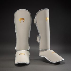Протектори за Крака Venum Contender 1.5 Ivory/Gold – чифт отпред