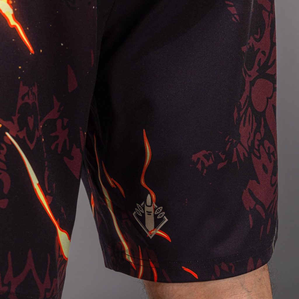 Шорти Jujutsu Kaisen x Venum Sukuna Training Black/Beige – детайл отзад