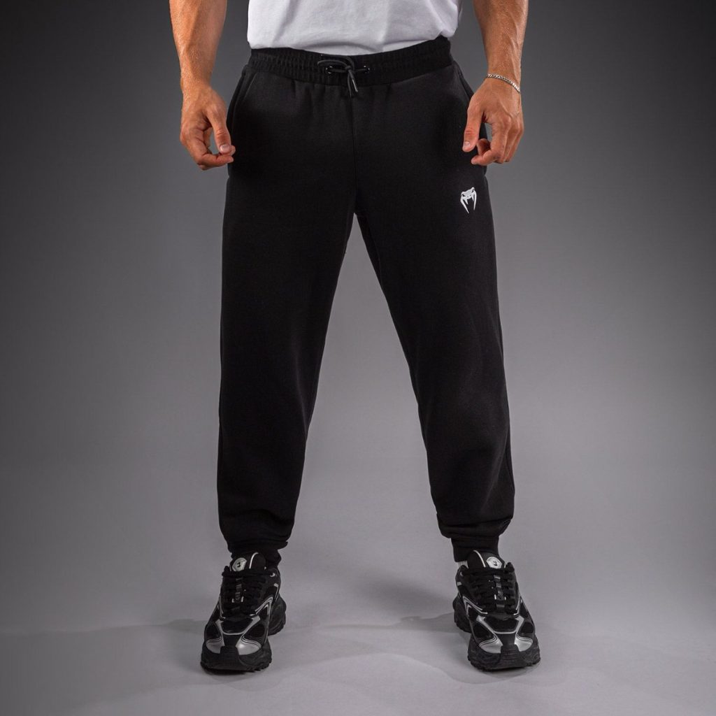 Спортен Екип Venum Attack Fleece & Weave Black – долнище – отпред
