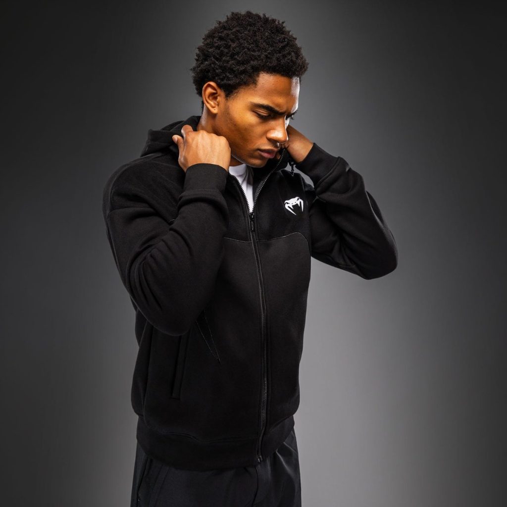 Спортен Екип Venum Attack Fleece & Weave Black – горнище – отзад