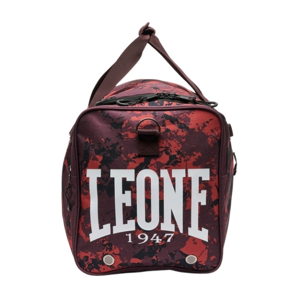 Спортен Сак Leone Urban Fighter AC960 черно-какао камуфлаж – отстрани с лого