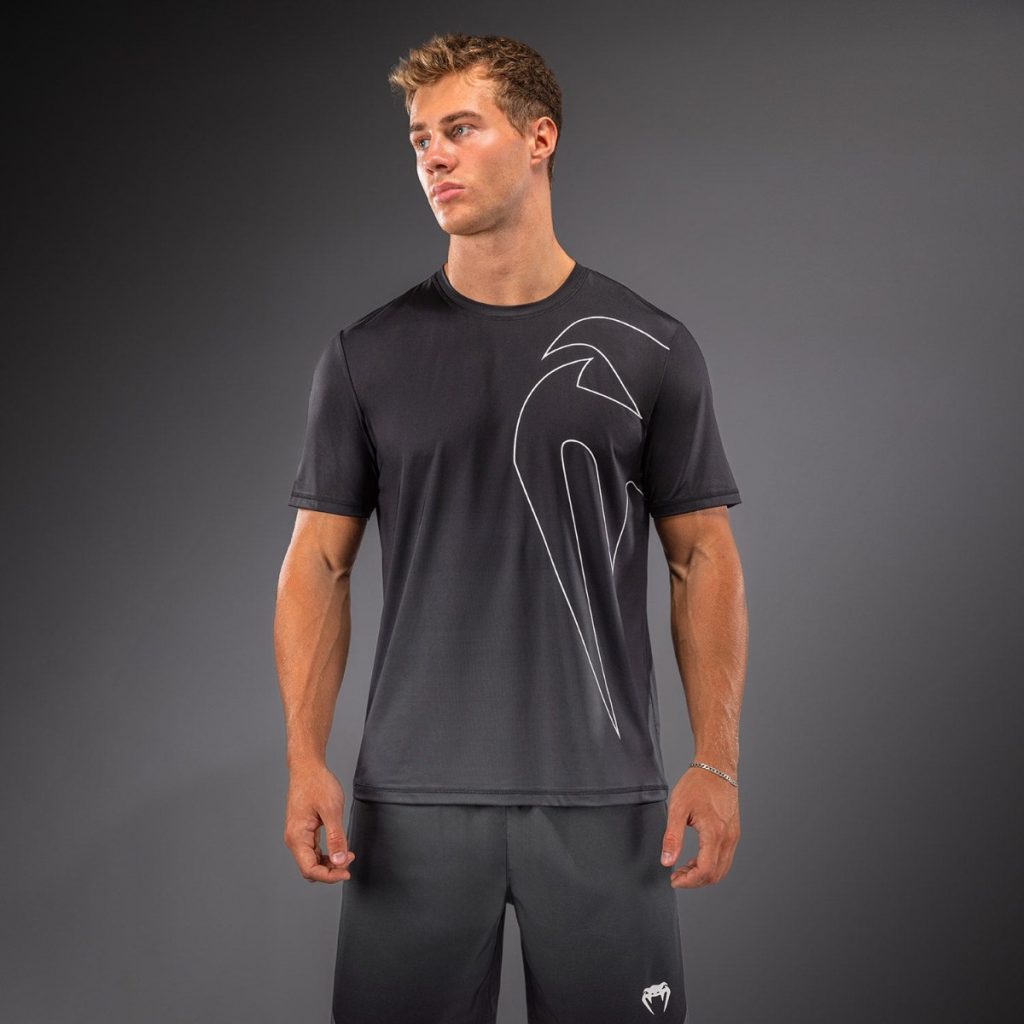 Тениска Venum Giant Shift Dry Tech Black/Grey – отпред