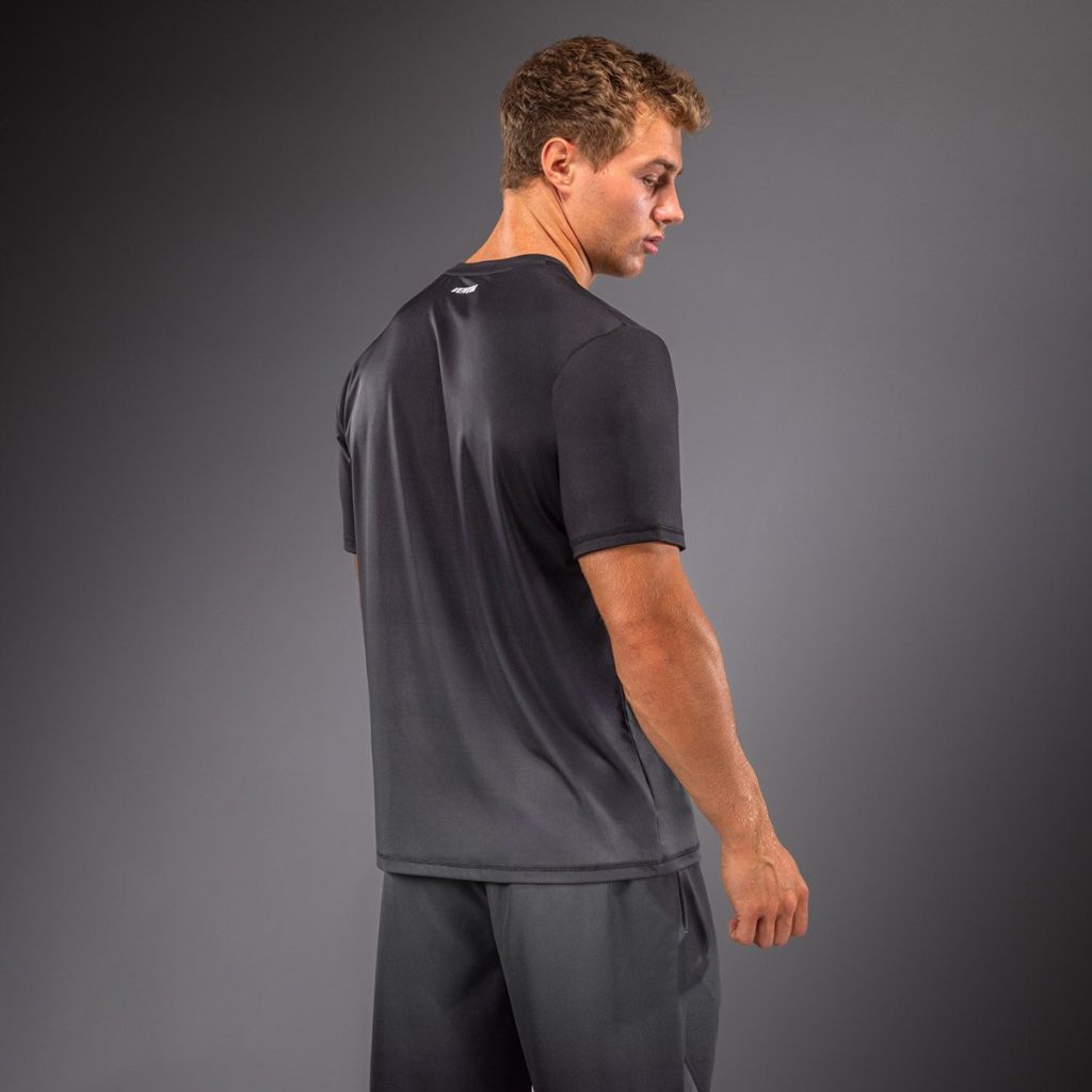 Тениска Venum Giant Shift Dry Tech Black/Grey – отстрани