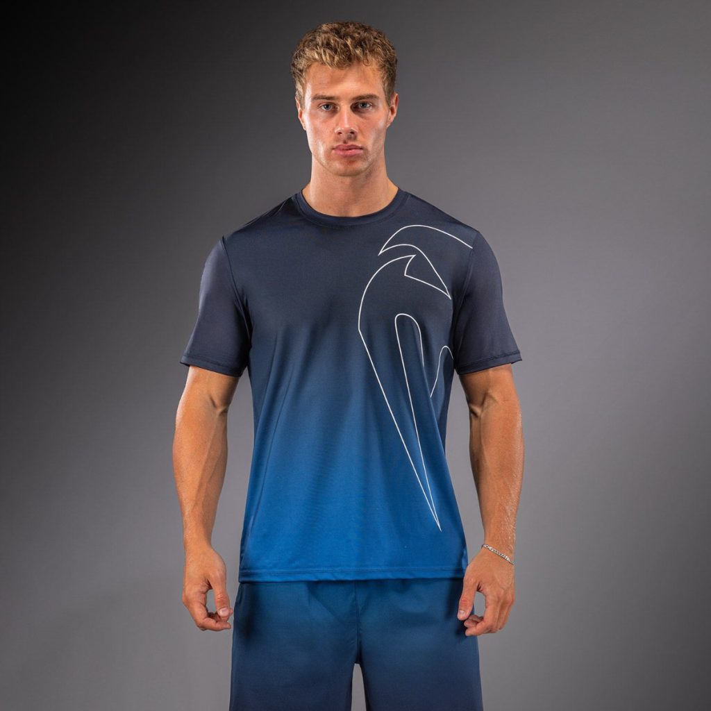 Тениска Venum Giant Shift Dry Tech Dark Navy/Blue – отпред