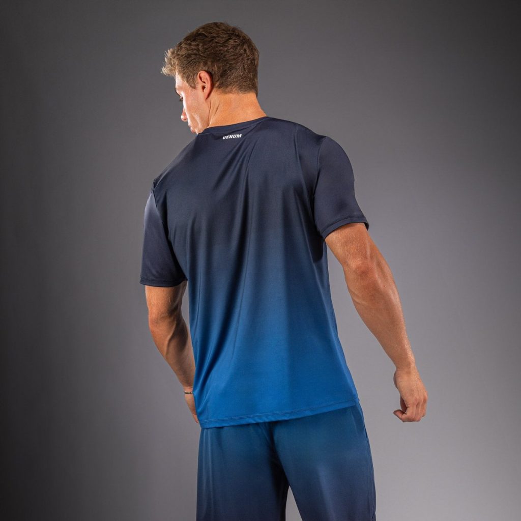 Тениска Venum Giant Shift Dry Tech Dark Navy/Blue – отзад